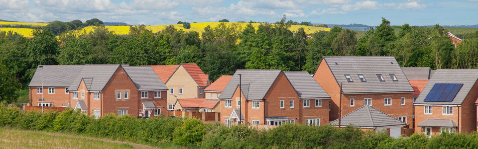 New build houses in England