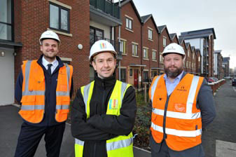 UCML staff at housing estate in Leeds